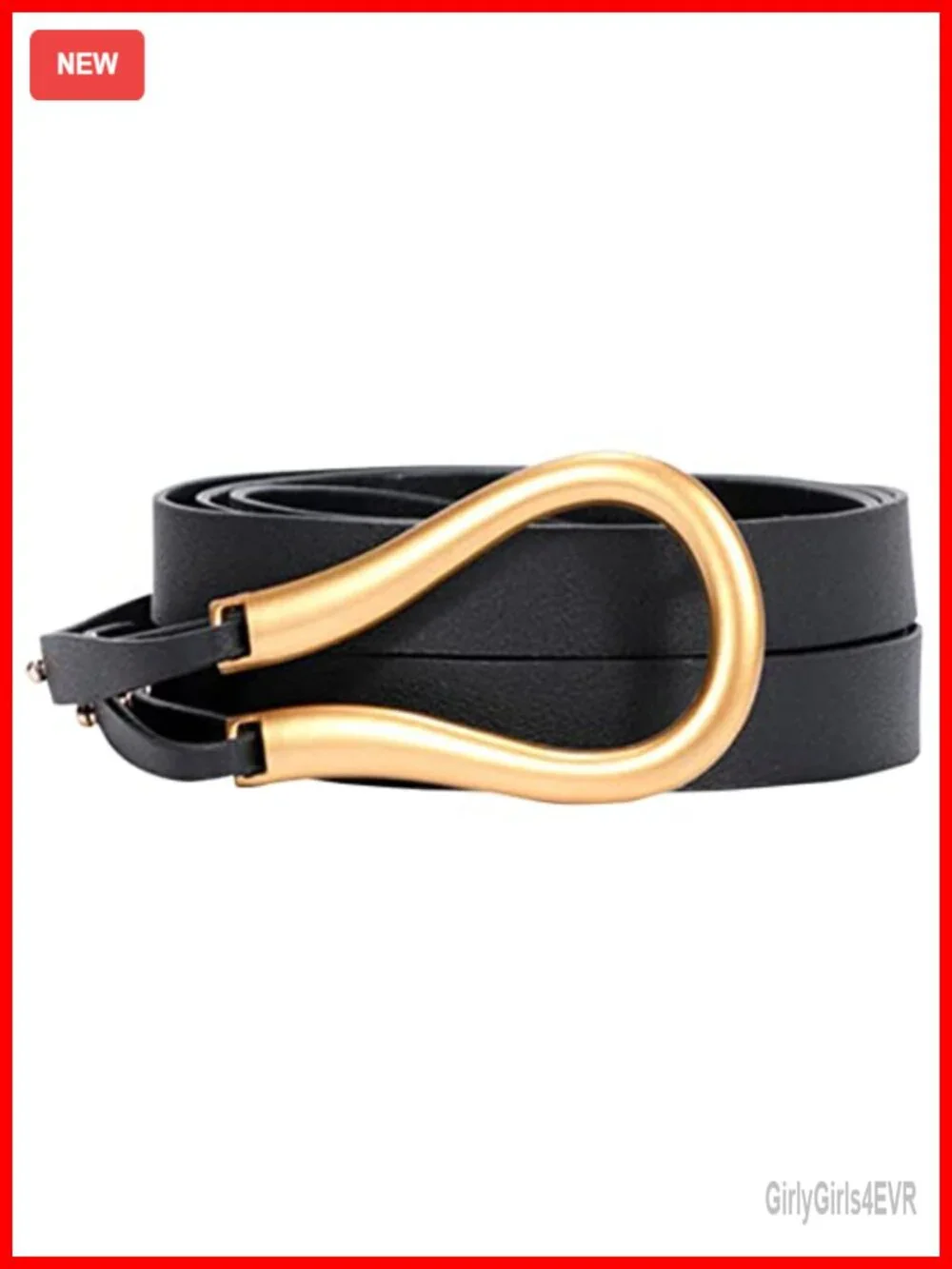 PU Leather Waist Belt Double Strap Tie Wrap Cinch Belt Women's